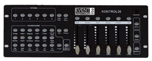 Picture of KONTROL36 - 6 x RGBWAU fixture DMX controller