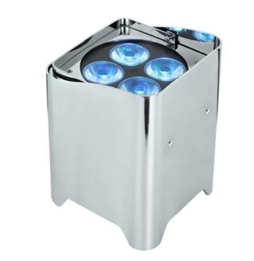 Picture of Battery PAR  Light - Chrome Outdoor. 4x10W  RGBWA+UV