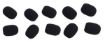 Picture of 10-pack black foam windsocks for Aeromic headset