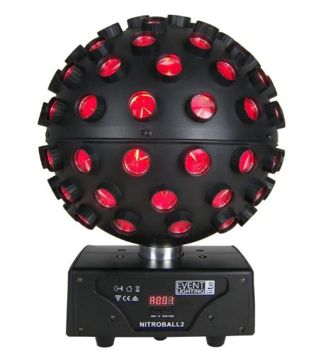 Picture of Spherical rotating Nitroball effect, 5 x 15W LED