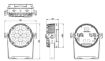 Picture of Indoor Lite Par with 12 x 6W WW/CW/A LEDs