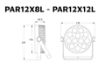 Picture of Indoor Lite Par with 12 x 12W RGBWAU LEDs