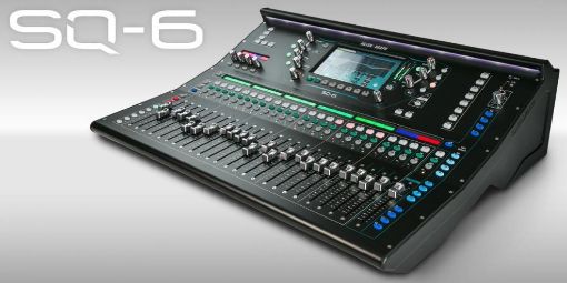 Picture of SQ6 A&H 48Ch Digital Mixer, 96kHz, 27in, 17 Out, 8FX