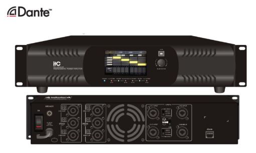 Picture of 4 channel x 500w/4ohm Dante power amplifier