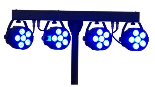 Picture of Lighting System with 4 Pars of 6 x 4W RGBW LEDs