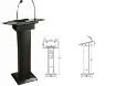 Picture of Lectern with light, PA microphone & built in speakers