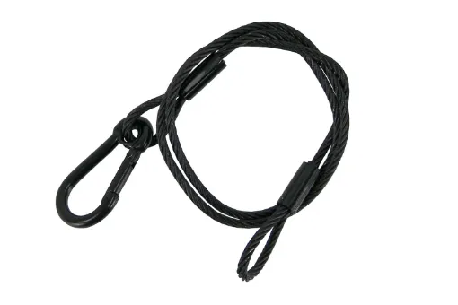 Picture of 5mm x 1000mm safety chain, Black pvc, WLL: 150Kg